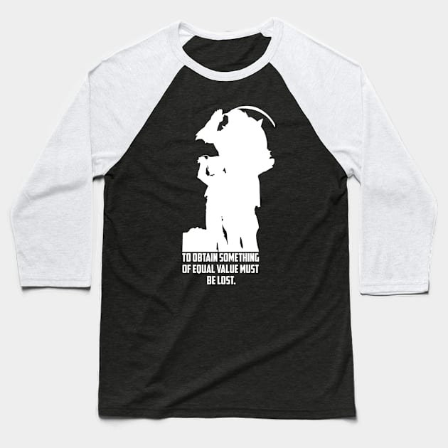 Edward and Aplhonse Elric FullMetal Alchemist Baseball T-Shirt by SirTeealot